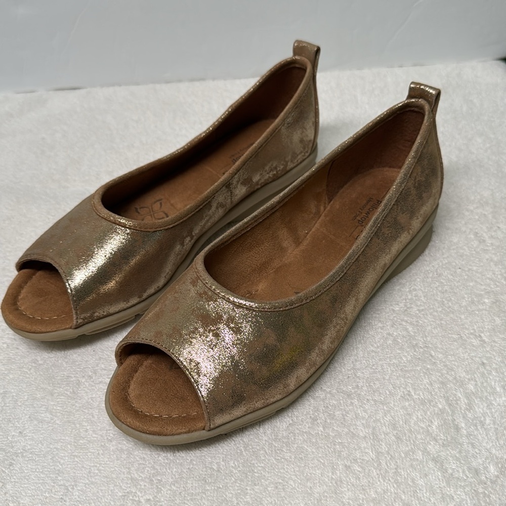 Comfortiva Athracite Suede‎ Pratima Flat Size 9 Wide